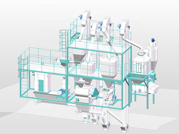 Линия по производству кормов для водных животных