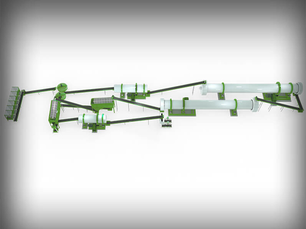 Автоматическая линия по производству удобрений из куриного помета