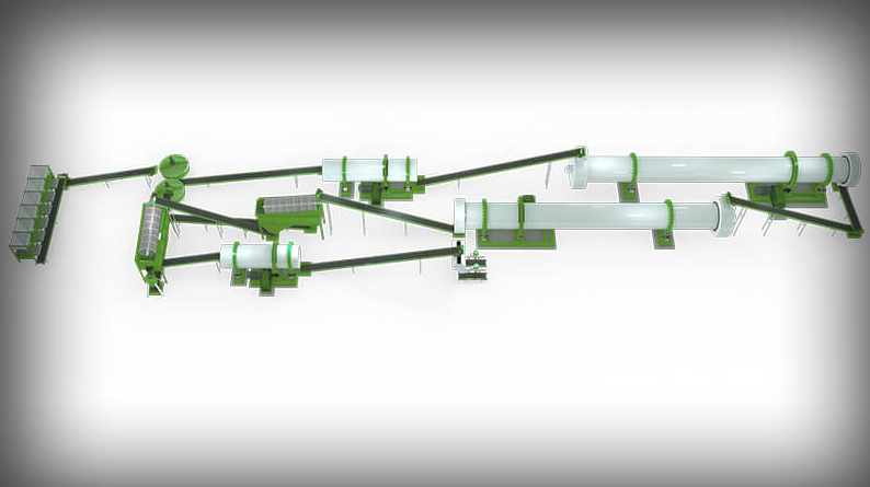 Технология переработки автоматической линии по производству органических удобрений из навоза