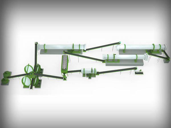 Автоматическая линия по производству удобрений из кухонных отходов