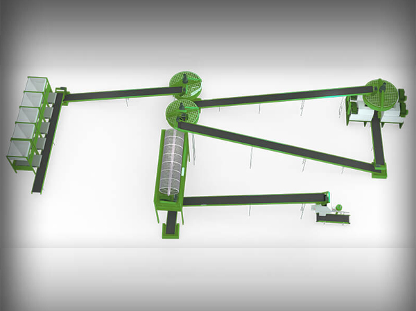 Автоматическая линия по производству удобрений из кроличьего помета