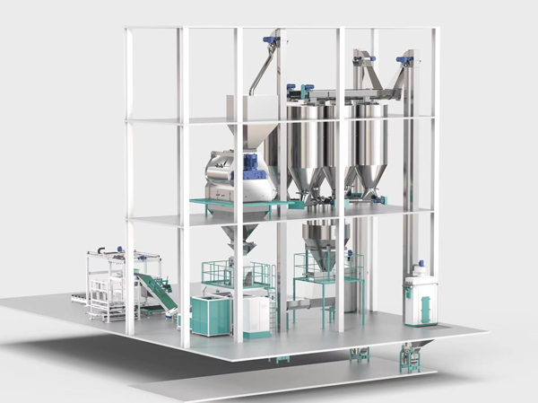 Автоматическая линия по производству предварительно смешанного порошка