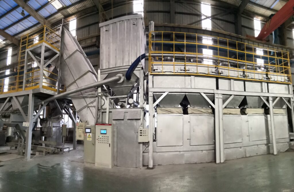 Рабочий процесс линии по производству дозированных партий огнеупорных материалов