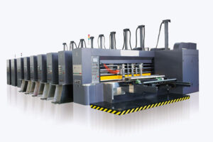 Машина для печати чернилами, сушки, прорезания, высечки и укладки в стопки