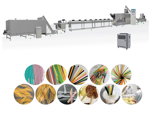 Производитель биоразлагаемой посуды, съедобных соломинок, экологически чистая производственная линия