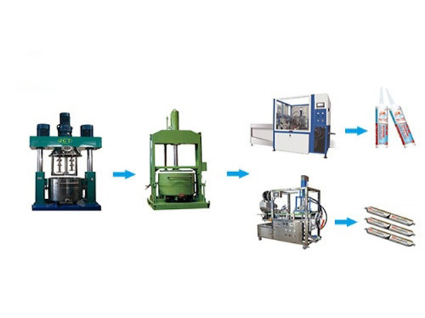 Линия производства прозрачного нейтрального и кислотного стекольного клея на основе силикона
